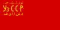 ウズベク・ソビエト社会主義共和国の旗 (1927-1929)