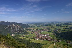 Skyline of Pfronten