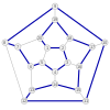 Гамильтонов цикл на плоском додекаэдре