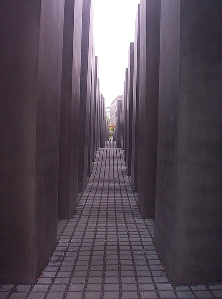Holocaust Memorial, Berlin via widipedia.