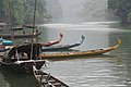 סירות על נהר היאנגצה, במעלה הזרם משלושת הערוצים