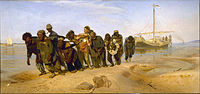 Βαρκάρηδες του Βόλγα, 1870-1873, Αγία Πετρούπολη, Ρωσικό Μουσείο