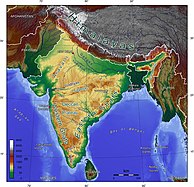 India ke Topograhic map