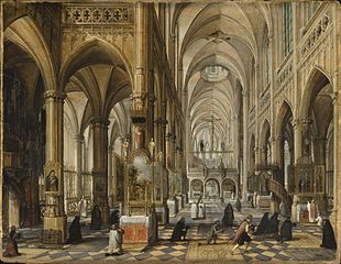 Interior of a Gothic Cathedral, 1612, Paul Vredeman de Vries (Los Angeles County Museum of Art, USA)