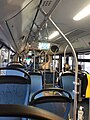 L'interno del bus n.953 (MAN Lion's City G) autosnodato in servizio sulla linea 10