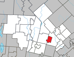 Location within Les Laurentides RCM.