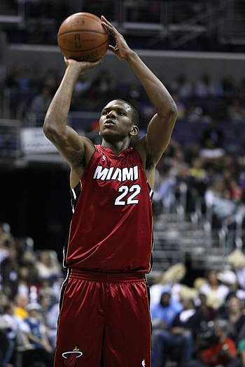 English: James Jones playing with the Miami Heat