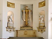 Dom zu Karlstad, der alte Altar mit Engeln von Johan Tobias Sergel