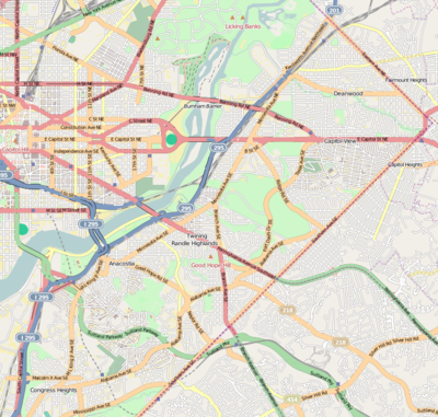 Location map United States Washington, D.C. east