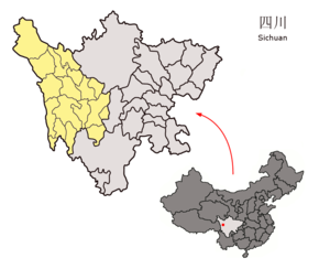 Location of Garzê Prefecture within Sichuan (China).png