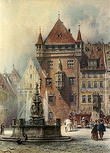 Aquarell von Lorenz Ritter, um 1900