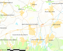 Saint-Génis-des-Fontaines - Localizazion