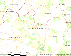 Poziția localității Saint-Martin-le-Mault