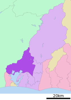 Location of Kita-ku in Shizuoka