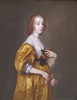 Mary Villiers, Lady Herbert de Shurland, circa de 1636, por Anthony van Dyck.