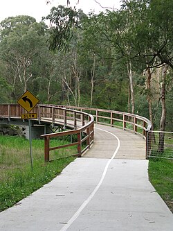 Mullum Mullum Creek Trail through Yarran Dheran.