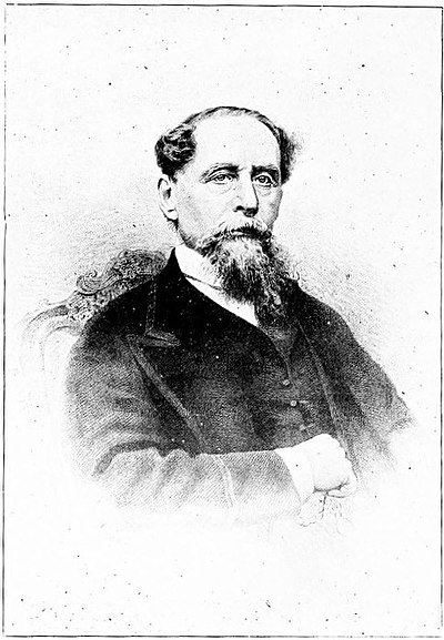 Charles Dickens's portrait.