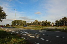 N42 (Europaweg) in Leeuwergem (Zottegem)