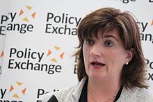 Nicky Morgan, Secretary of State for Education, delivering a speech at Policy Exchange (22745123405).jpg