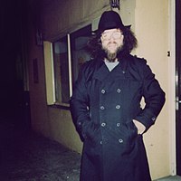 Paul Lebiedzinski in 1991, photographed by Enid Church (née Broderick)