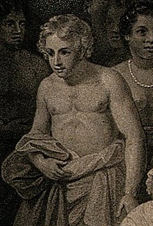 Picture of Peter Hagerstein at the Cession of the District of Matavai (detail from Smirke's painting)