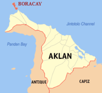 The location of Boracay