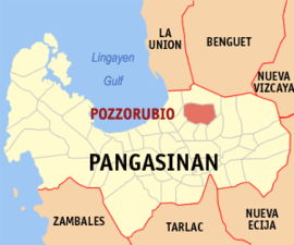 Pozorrubio na Pangasinan Coordenadas : 16°7'N, 120°33'E