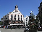 Place du Puits-Salé et Café des Tribunaux en 2012.