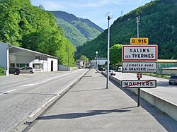 Skyline of Salins-les-Thermes