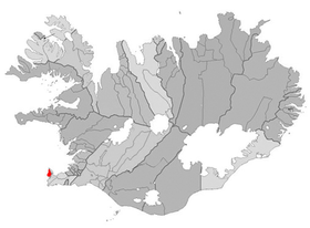 Localisation de Sandgerði