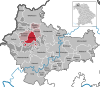 Lage der Gemeinde Schondra im Landkreis Bad Kissingen