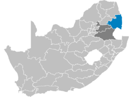 Municipalità distrettuale di Ehlanzeni – Localizzazione