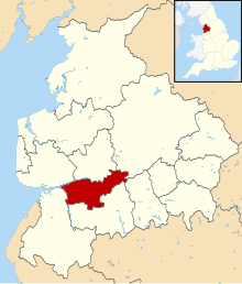 Shown within non-metropolitan Lancashire