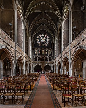 The nave looking west