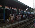 Suasana di peron Stasiun Manggarai.