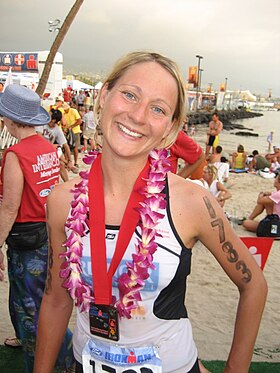 Susanne Zettl beim Ironman Hawaii 2007