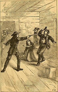 Historically, men fight with each other as a mate retention strategy. The life of Hon. William F. Cody, known as Buffalo Bill, the famous hunter, scout and guide. An autobiography (1879) (14584398430).jpg