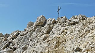 Vrcholový kříž na Tofana di Mezzo