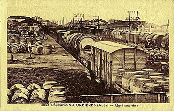 L'activité de la gare au temps florissant de la viticulture