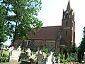 kościół parafialny p.w.Św.Jerzego z cmentarzem przykościelnym, bramą wjazdową, kapliczką, historycznymi nagrobkami i zielenią wysoką