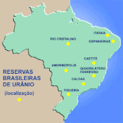 Principais ocorrências de urânio no Brasil