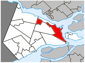 Lage in der MRC Vaudreuil-Soulanges