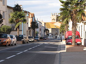 Vue sur une rue de la commune