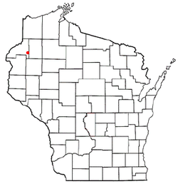 Vị trí trong Quận Burnett, Wisconsin