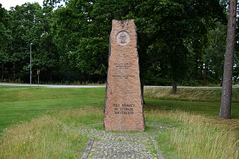 Regementets minnessten i Hässleholm.
