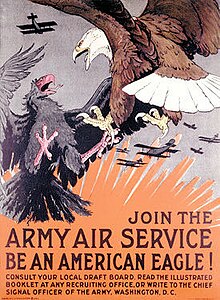 Плакат о наборе в военно-воздушную службу армии США времен Первой мировой войны1.jpg