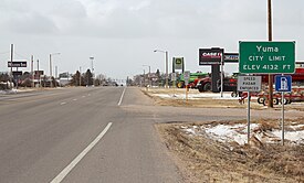 Entering Yuma from the East.