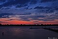 Jezioro Głuszyńskie, po zachodzie słońca Miłachówek