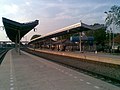 The renovated platform of the station