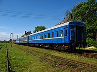 Pociąg Sambor-Niżankowice w Niżankowicach